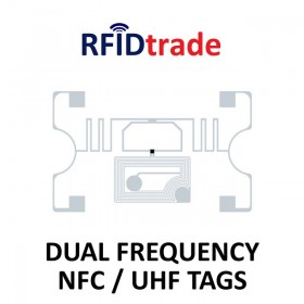 Tag Double Fréquence NFC/UHF adhésifs 54x34mm