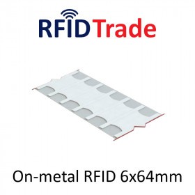 AD-456u8 White On-metal RFID Stickers UCODE 8 64mm