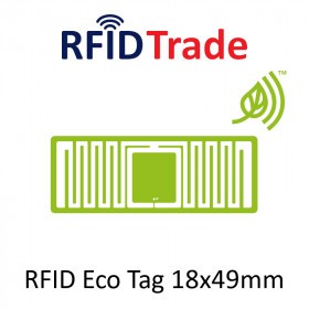 Eco RFID Paper Tag UCODE 8 - 18x49mm