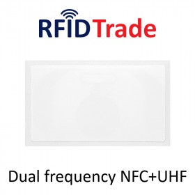 Tags Double Fréquence NFC/UHF adhésifs EM4423 80x44.8mm
