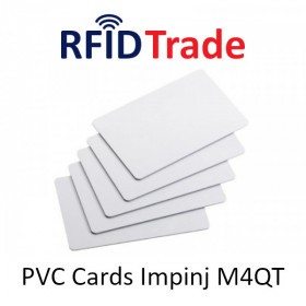 RFID ISO Cards Impinj M4QT made of PVC